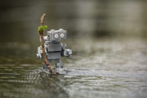 Robot walking on water by Shelly Corbett Robot walking on water (2015-10-15-1320)