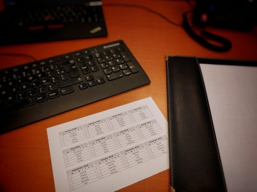 At my office