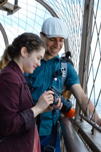 Taking a picture at 280m high