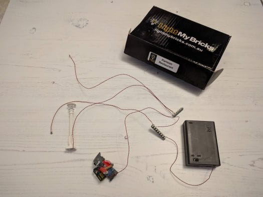 Parts from a kit
