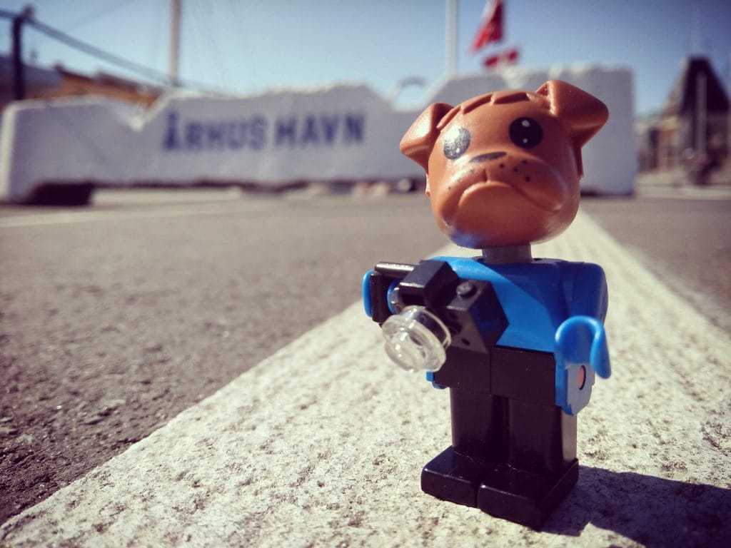 LEGO Fabuland minifigure at Aarhus harbour